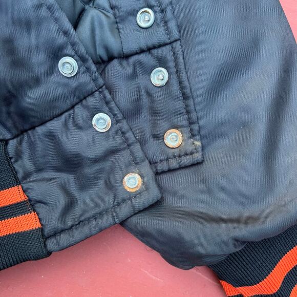 Vintage 80s Gretchen Libertyville Wildcats Basketball Bomber Jacket Varsity 90s - Picture 13 of 15